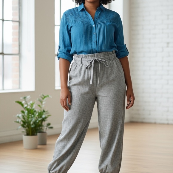 Love Denim 24/7 Women’s 22W Shear Batwing Blouse - Picture 1 of 13